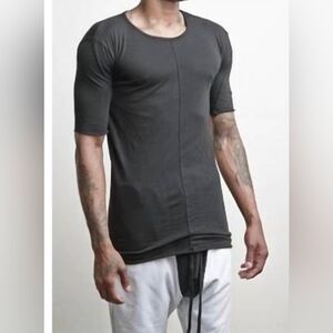 DANIEL PATRICK knomad crew t-shirt in faded black size xxl